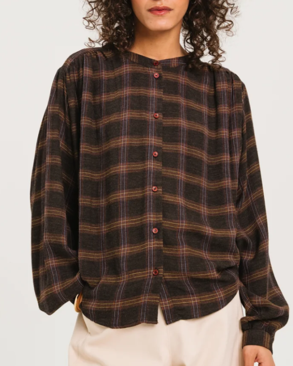 BLOUSE GLADIS/CUSCO MARRON ~ SACRÉ COEUR