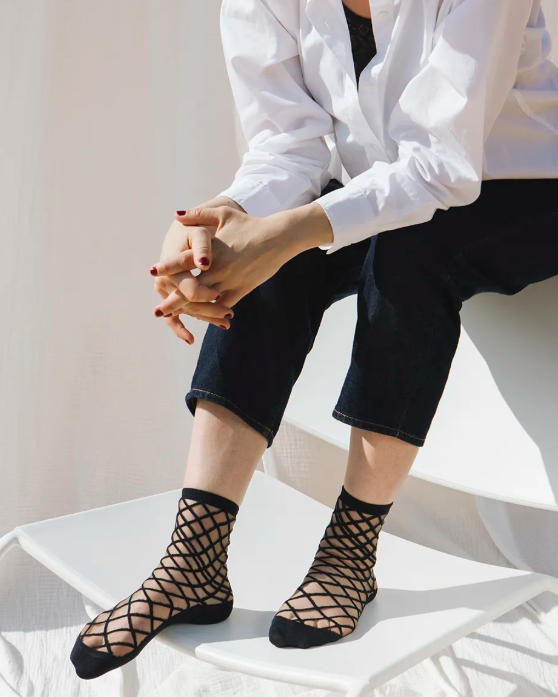 CHAUSSETTE BROOKLYN BRIDGE BLACK - ATELIER ST