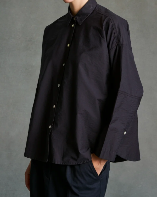 CHEMISE KETTY UNI NAVY ~ HOD