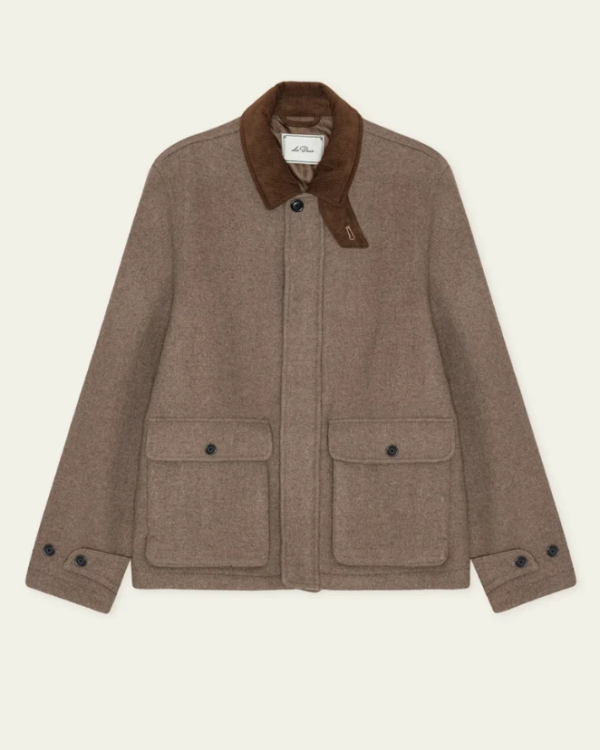 VESTE MELANGE WOOL DARK SAND MELANGE ~ LES DE