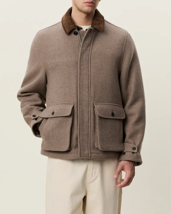VESTE MELANGE WOOL DARK SAND MELANGE ~ LES DE