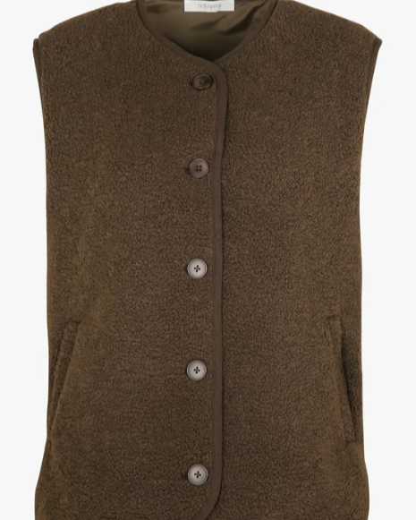 GILET PATRICIA DARK BROWN ~ JC SOPHIE