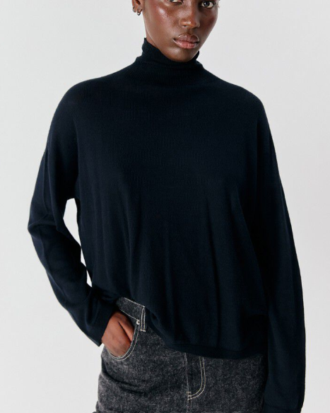 PULL TOI18B NOIR ~ AMERICAN VINTAGE