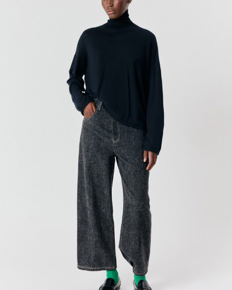 PULL TOI18B NOIR ~ AMERICAN VINTAGE