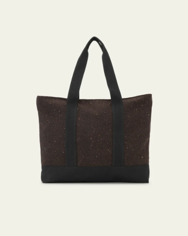 SAC HERRINGBONE WEEKEND MOLÉ BROWN ~ LES DEUX