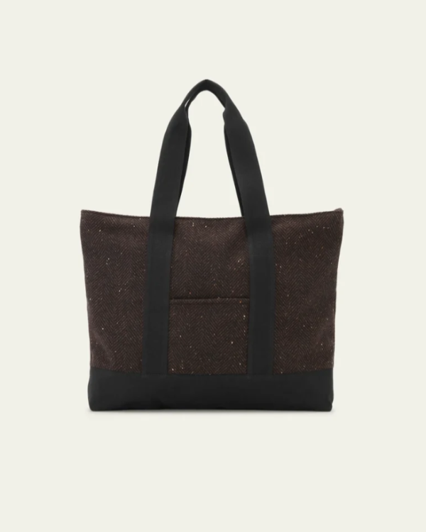 SAC HERRINGBONE WEEKEND MOLÉ BROWN ~ LES DEUX