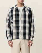 SURCHEMISE STRUCTURED CHECK DARK NAVY ~ LES D