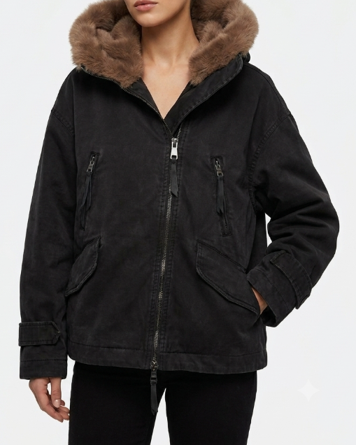 VESTE TYRA II BLACK BROWN ~ BLONDE NO.8