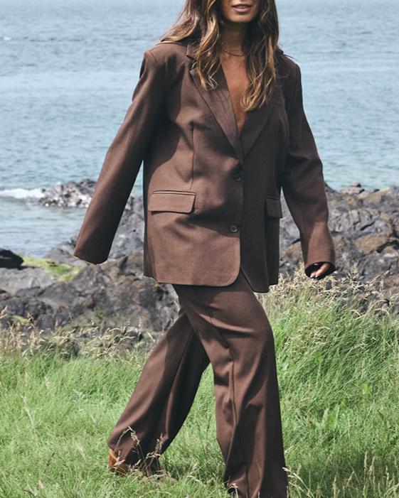 BLAZER FAVA LONG BL SLATE BLACK MELANGE ~ ICH