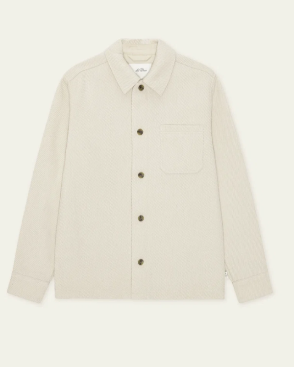 SURCHEMISE TWILL WOOL IVORY ~ LES DEUX