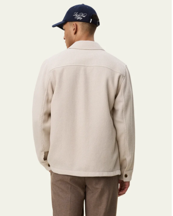 SURCHEMISE TWILL WOOL IVORY ~ LES DEUX