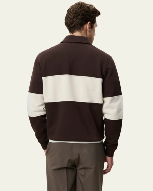 SWEAT ZIPPER RUGBY MOLÉ BROWN ~ LES DEUX