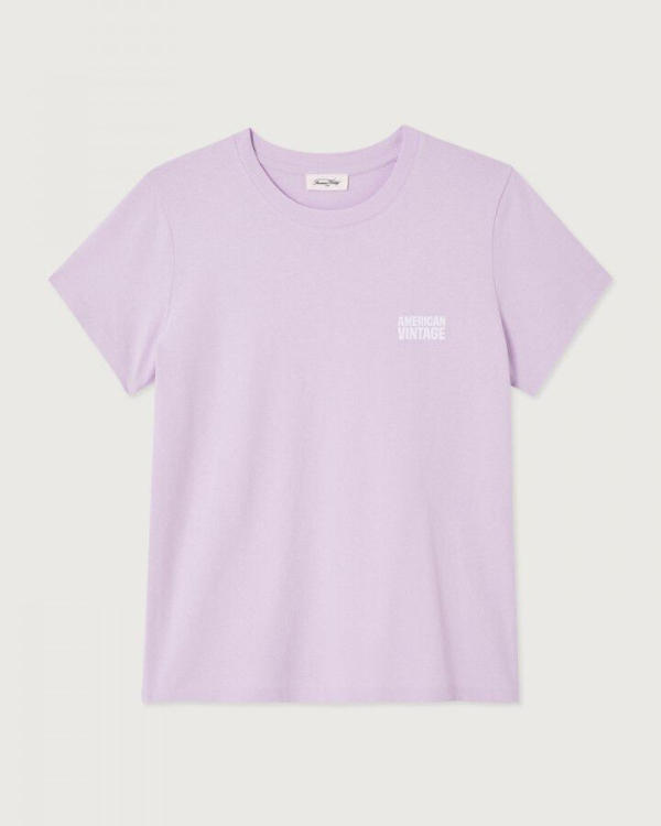 T-SHIRT YKO02C LILAS ~ AMERICAN VINTAGE