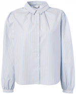 BLOUSE PAX BLUE/COGNAC STRIPES ~ JC SOPHIE