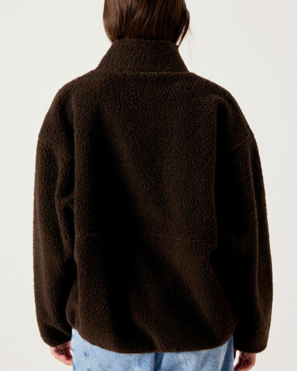 VESTE AMPLE HOK16B MARRONNIER CHINE ~ AMERICA