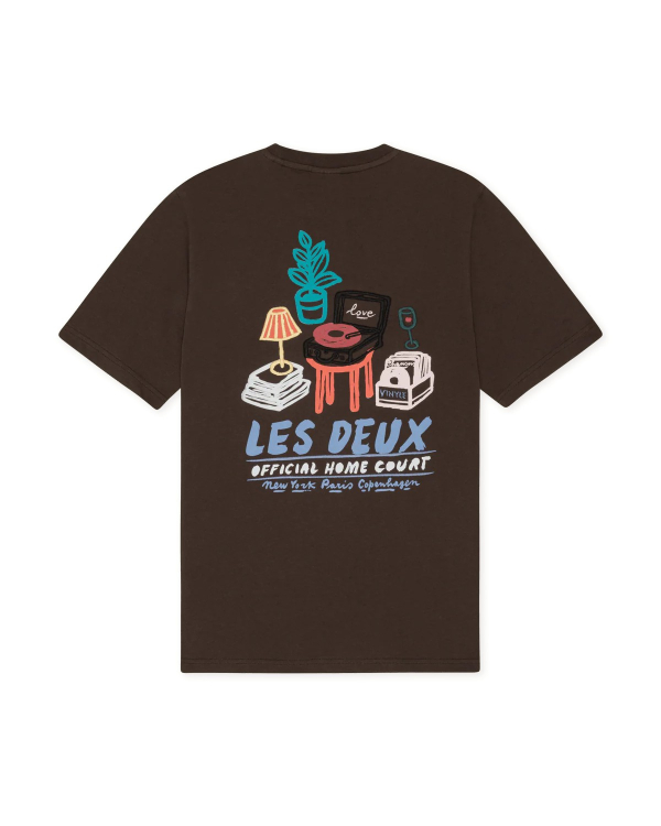 T-SHIRT RECORD MOLÉ BROWN ~ LES DEUX