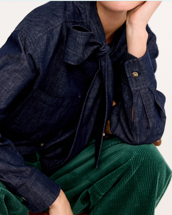 BLOUSE PLUM DARK DENIM ~ JC SOPHIE