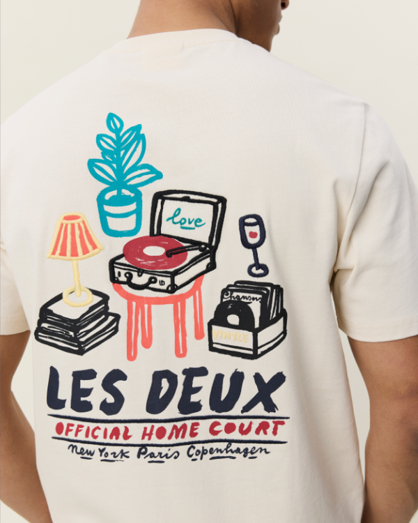 T-SHIRT RECORD IVORY ~ LES DEUX