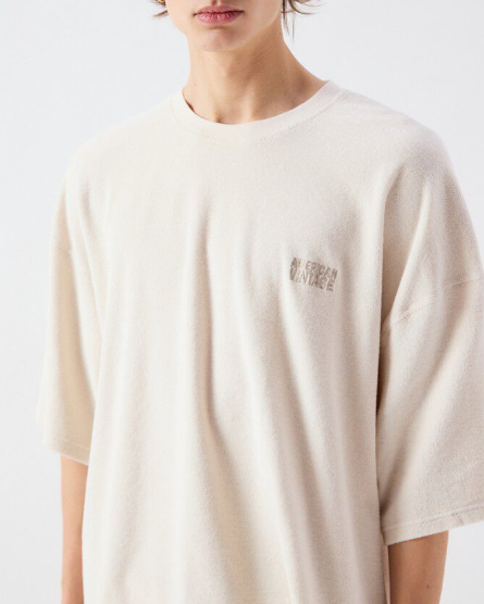 T-SHIRT MFUX02A PLAGE ~ AMERICAN VINTAGE