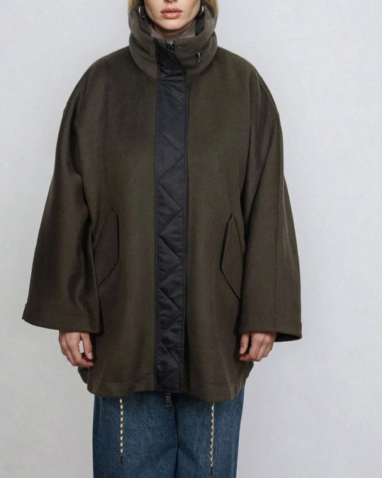 MANTEAU ELLA OLIVE ~ BLONDE NO.8