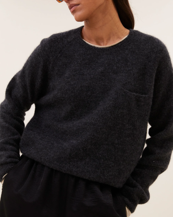 PULL POLLY DARK GREY MELEE ~ BY BAR