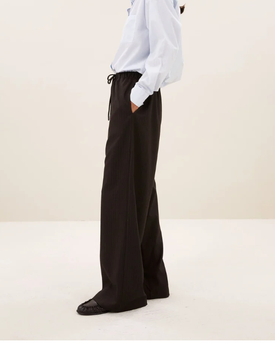 PANTALON PELLE PINSTRIPE BROWN PINSTRIPE ~ BY
