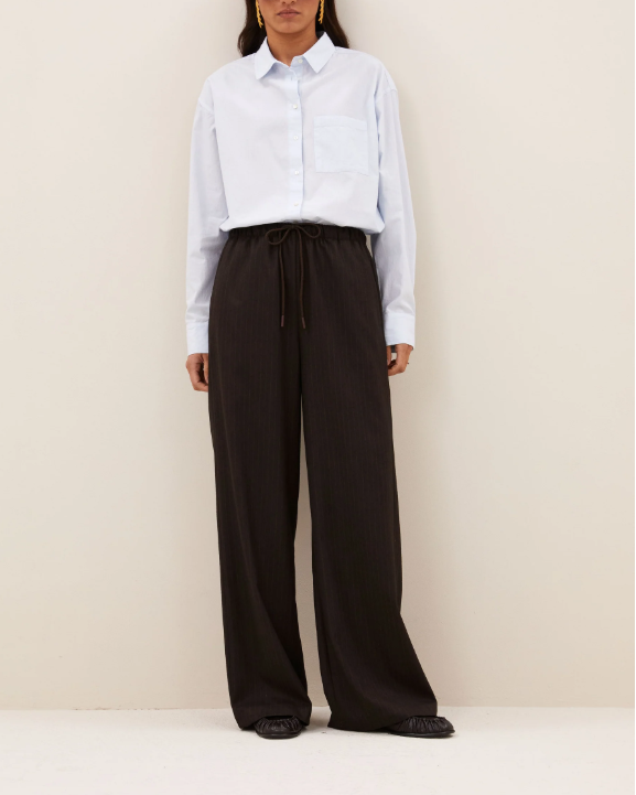 PANTALON PELLE PINSTRIPE BROWN PINSTRIPE ~ BY