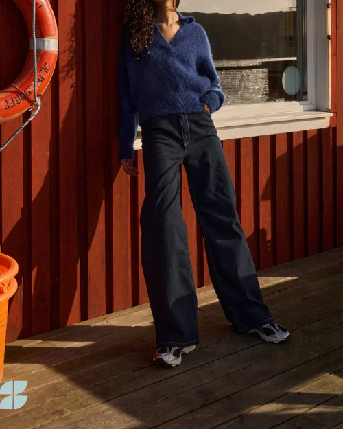 PANTALON LINA DARK DENIM ~ BY BAR