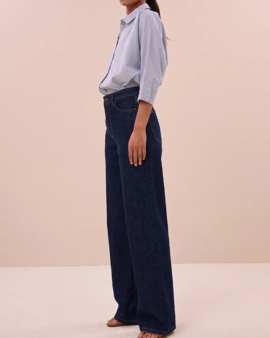 PANTALON LINA DARK DENIM ~ BY BAR