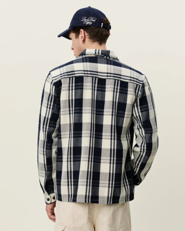 SURCHEMISE STRUCTURED CHECK DARK NAVY ~ LES D