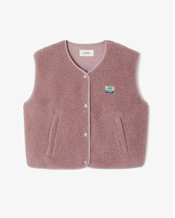 VESTE SM HOK16B PRUNELLE CHINE ~ AMERICAN VIN