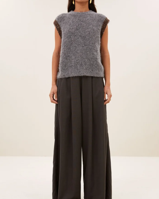 GILET NOBY SPENCER GREY MELEE ~ BY BAR