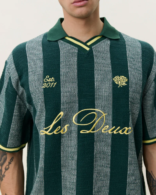 TEE SHIRT STRIPE JACQUARD FOOTBALL - LES DEUX