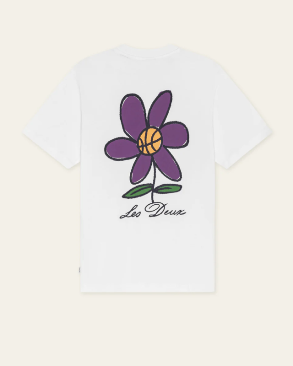 TEE SHIRT FLOWER WHITE - LES DEUX