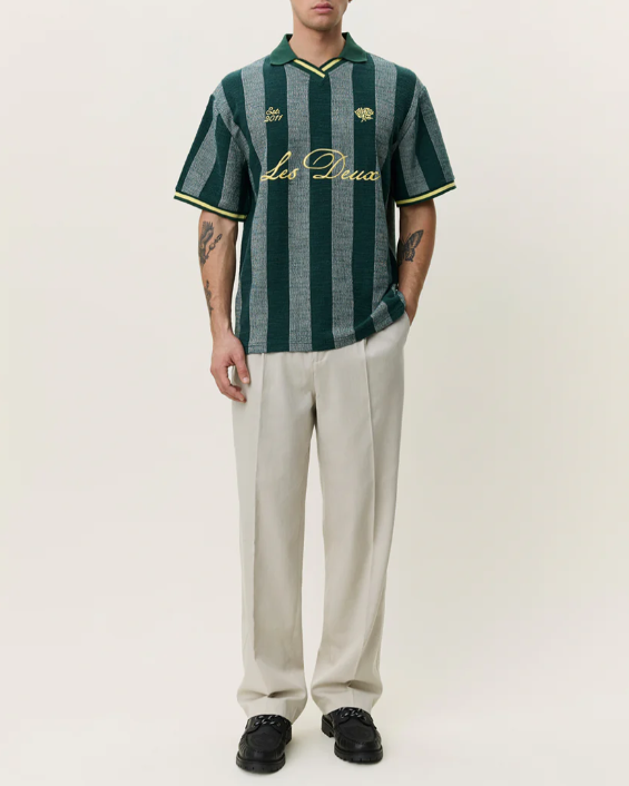 TEE SHIRT STRIPE JACQUARD FOOTBALL - LES DEUX