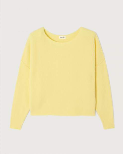 PULL DAM225 BEURRE CHINE ~ AMERICAN VINTAGE