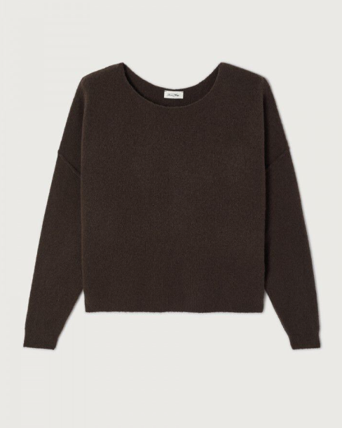 PULL DAM225 BRUNE CHINE ~ AMERICAN VINTAGE
