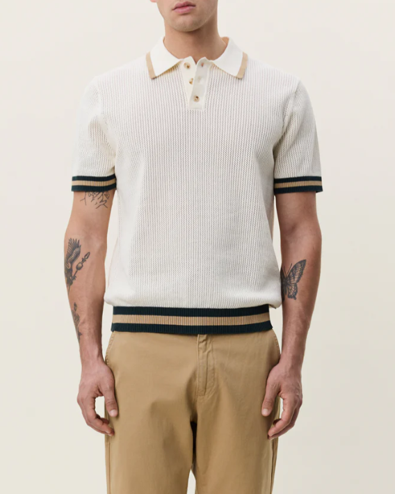 POLO LACE KNITTED WHITE - LES DEUX