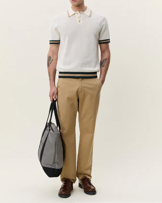 POLO LACE KNITTED WHITE - LES DEUX