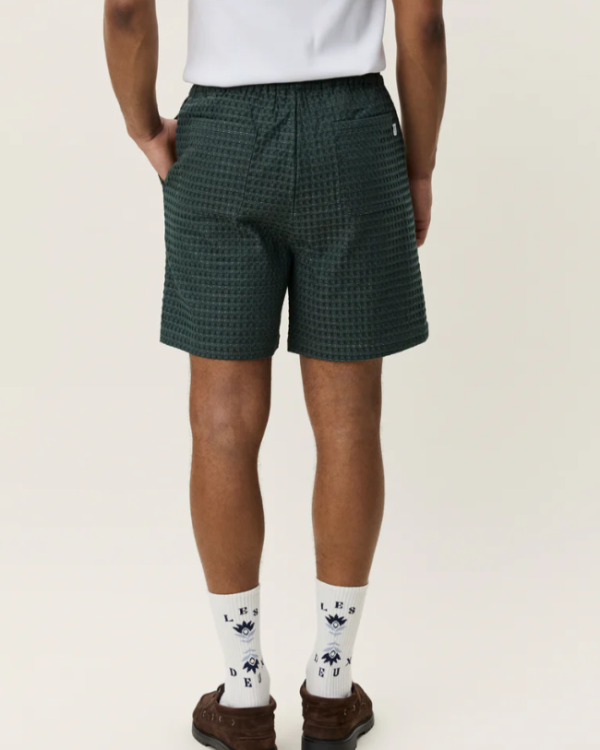 SHORT CHECK SEERSUCKER GREEN - LES DEUX