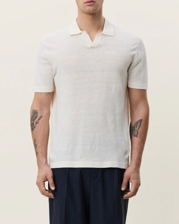 POLO SIGNATURE WHITE - LES DEUX