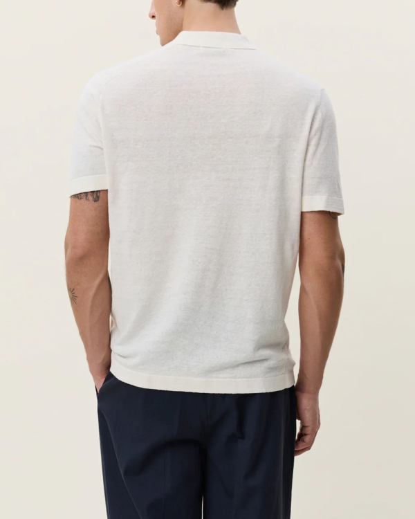 POLO SIGNATURE WHITE - LES DEUX