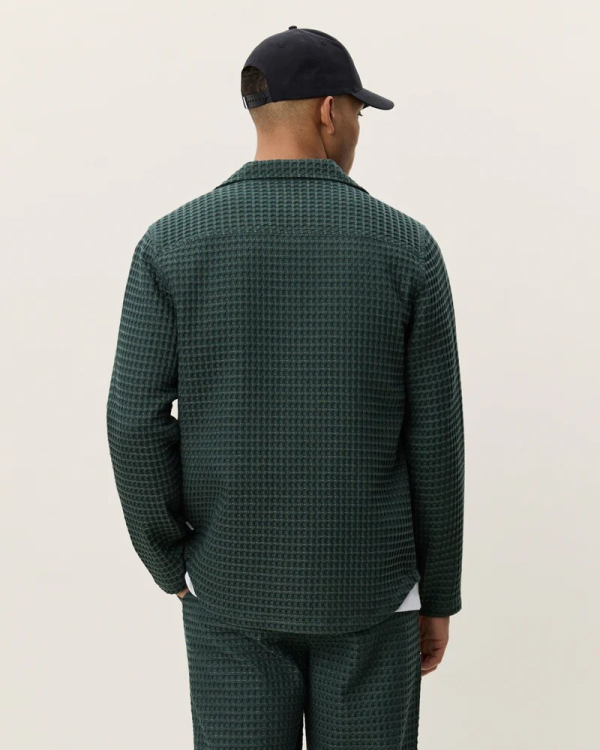 CHEMISE CHECK SEERSUCKER GREEN - LES DEUX
