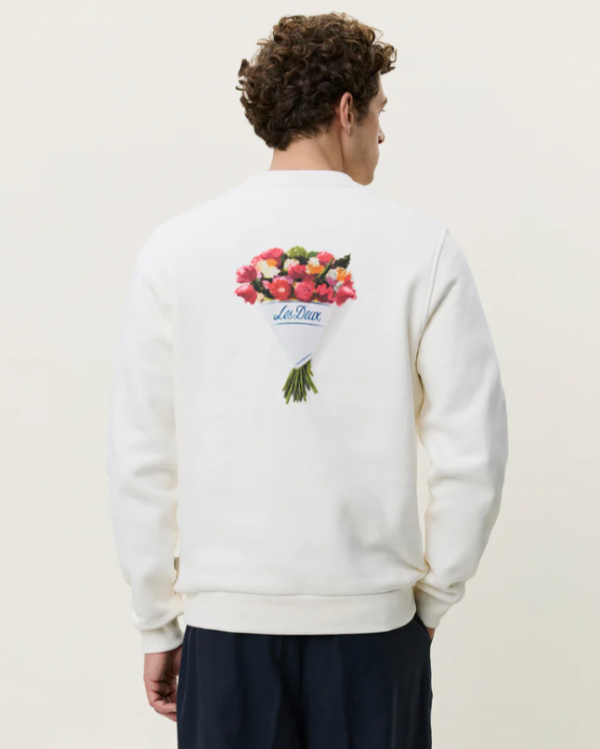 SWEAT BOUQUET WHITE - LES DEUX
