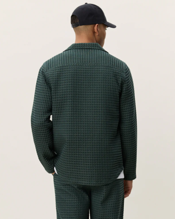 CHEMISE CHECK SEERSUCKER GREEN - LES DEUX