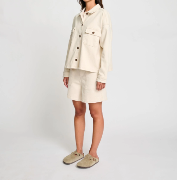 VESTE SHINE WASH ÉCRU ~ RED LEGEND