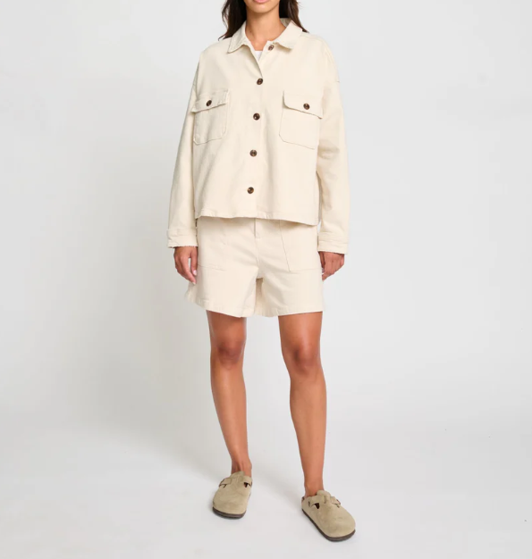 VESTE SHINE WASH ÉCRU ~ RED LEGEND