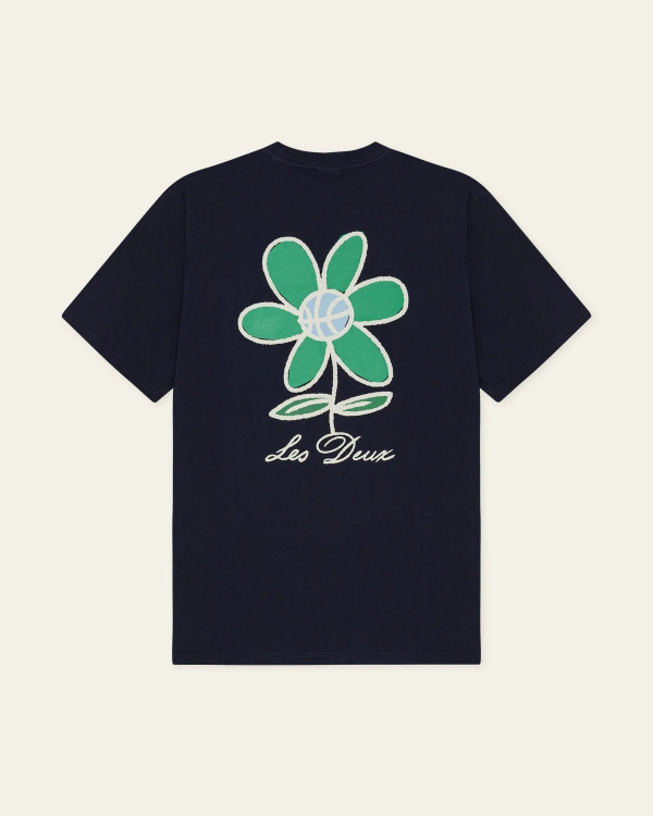 TEE SHIRT FLOWER BLUE - LES DEUX