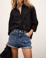 CHEMISE MURIEL NOIR ~ BA&SH