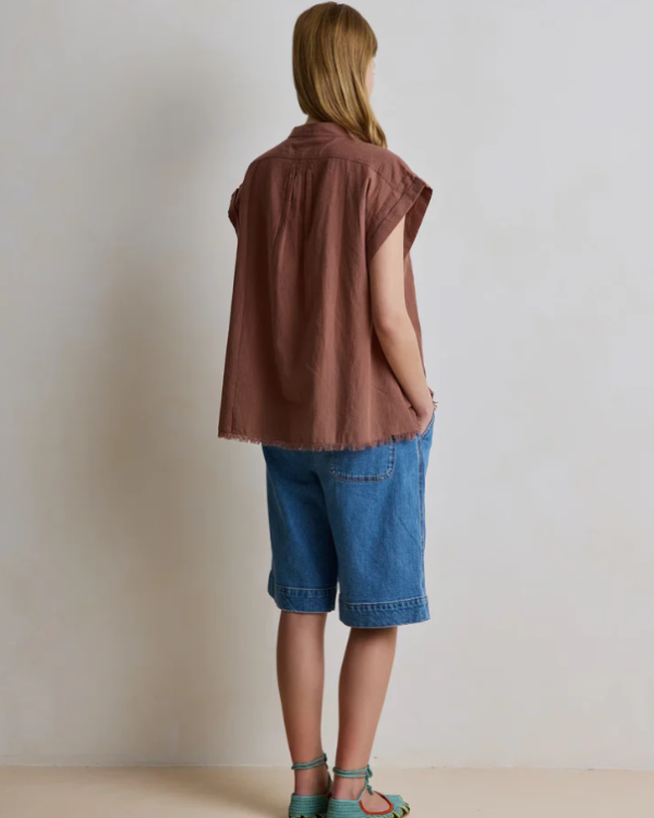 CHEMISE AMANDINE STRIPE NUT ~ HOD